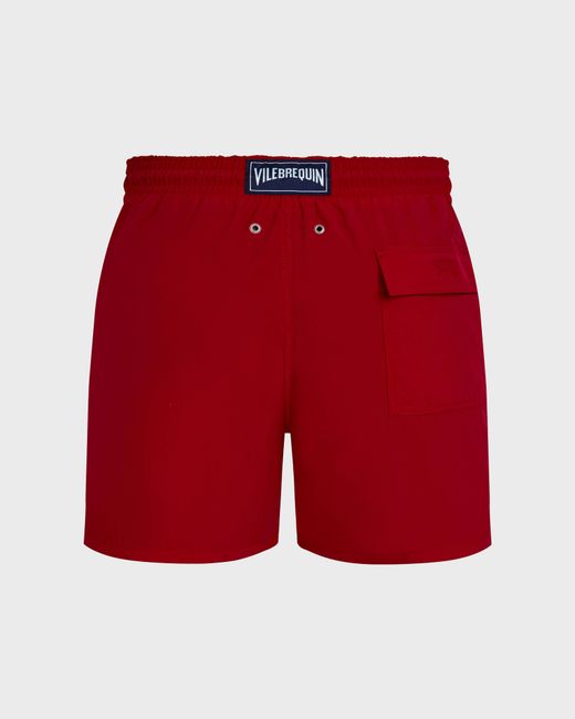 Vilebrequin Swim Shorts Water-reactive Ronde Des Tortues - Swimwear - Moorea - Red - Size Xs for men
