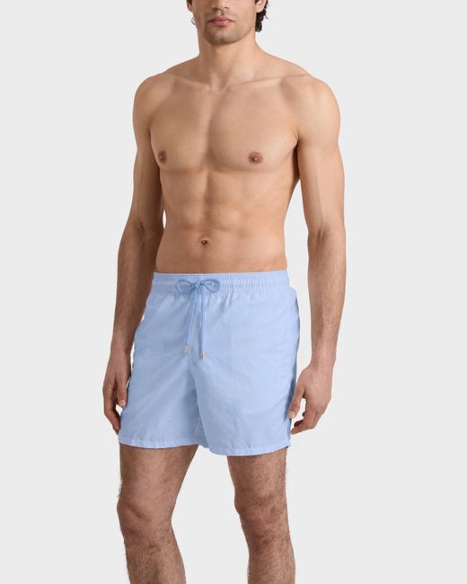 Vilebrequin Blue Swim Shorts Solid for men