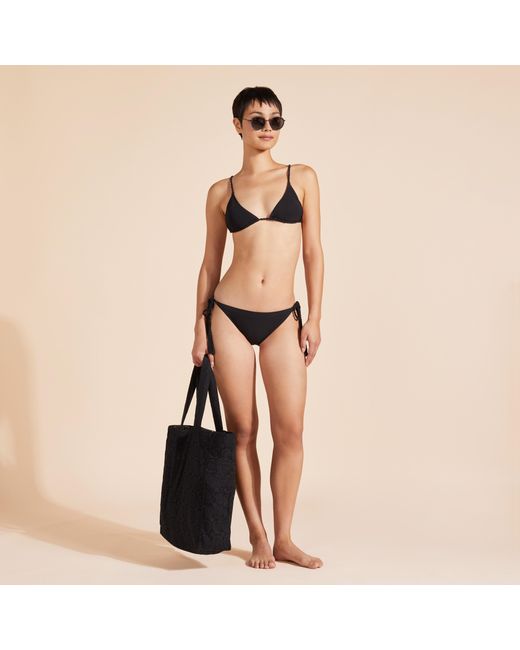 Vilebrequin Black Tresses Mini-bikinihose Mit Schnüren Für Damen