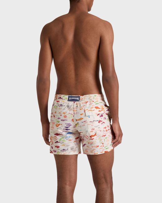 Vilebrequin Swim Trunks Pescador - X Fabrice Hyber - Swimwear - Moorea - White - Size Xs for men