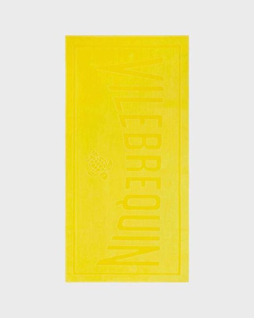 Vilebrequin Yellow Solid Organic Cotton Beach Towel