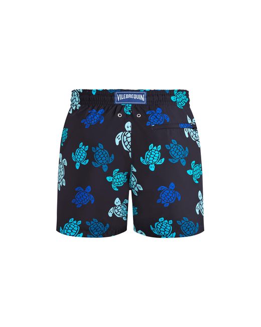 Vilebrequin Blue Ultra-light And Packable Swim Trunks Tortues Multicolores for men