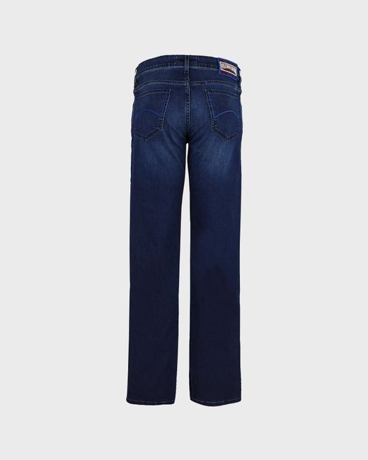 Vilebrequin Blue 5-Pockets Denim Pants Mosaïque for men