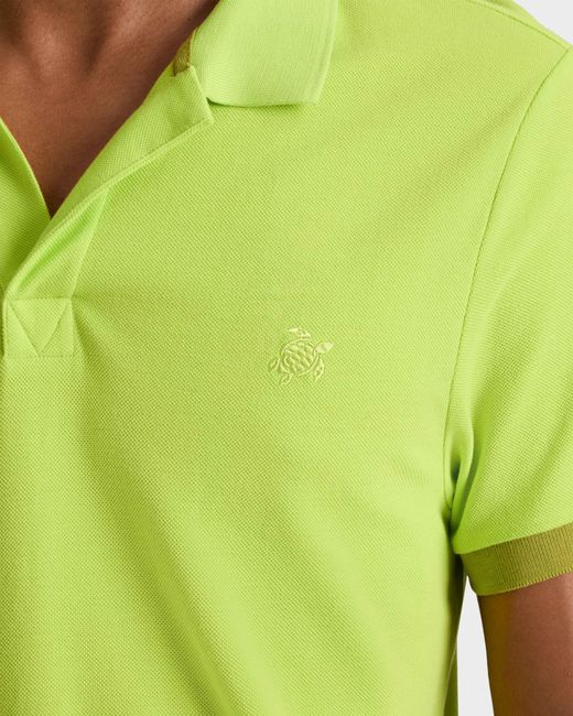 Vilebrequin Green Cotton Polo Solid for men