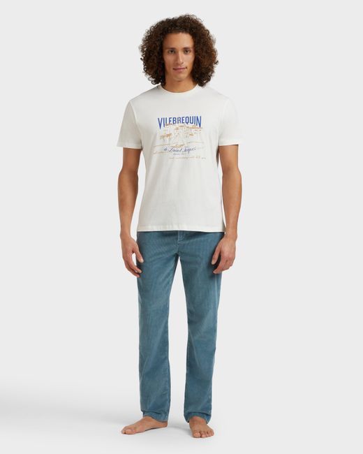 Vilebrequin White T-Shirt Vbq Bateau for men
