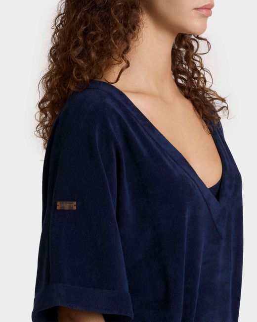 Vilebrequin Blue Reversible Terry Cover Up Solid