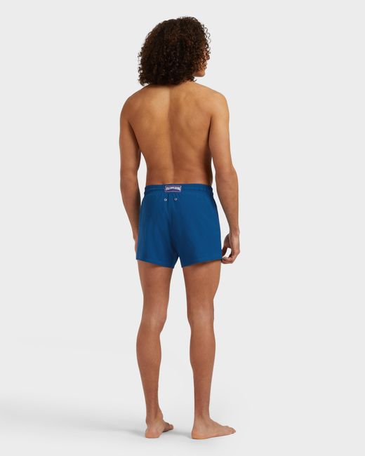Vilebrequin Blue Swimwear Short And Fitted Stretch Solid for men