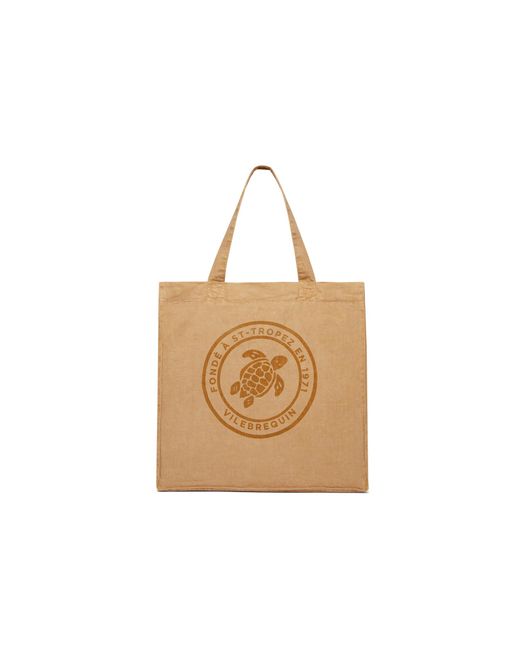 Vilebrequin Natural Linen Beach Bag Solid