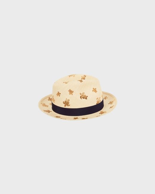 Vilebrequin Natural Straw Hat X Borsalino for men