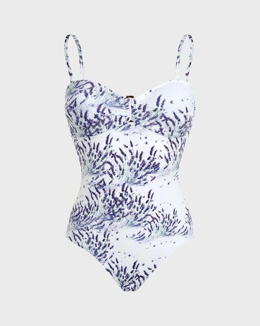 Vilebrequin White Bandeau One-Piece Swimsuit
