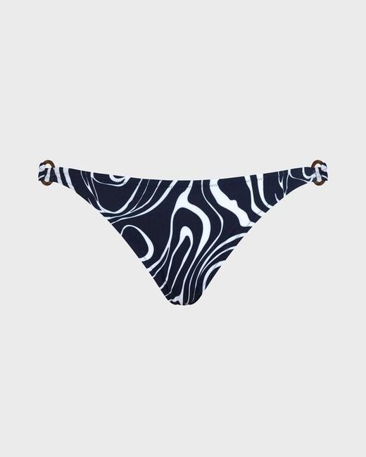 Vilebrequin Blue Mini Brief Bikini Bottom Waves
