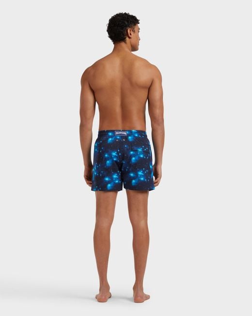 Vilebrequin Stretch Short Swim Shorts Pégase - Swimwear - Moorise - Blue - Size Xs for men