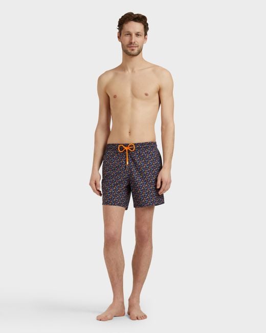 Vilebrequin Blue Swim Shorts Micro Ronde Des Tortues for men