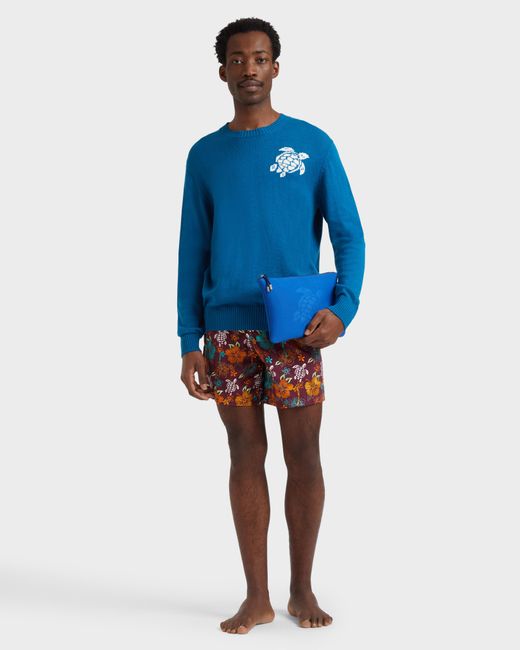 Vilebrequin Swim Trunks Embroidered Tropical Turtles - Limited Edition - Swimwear - Mistral - Red - Size M for men