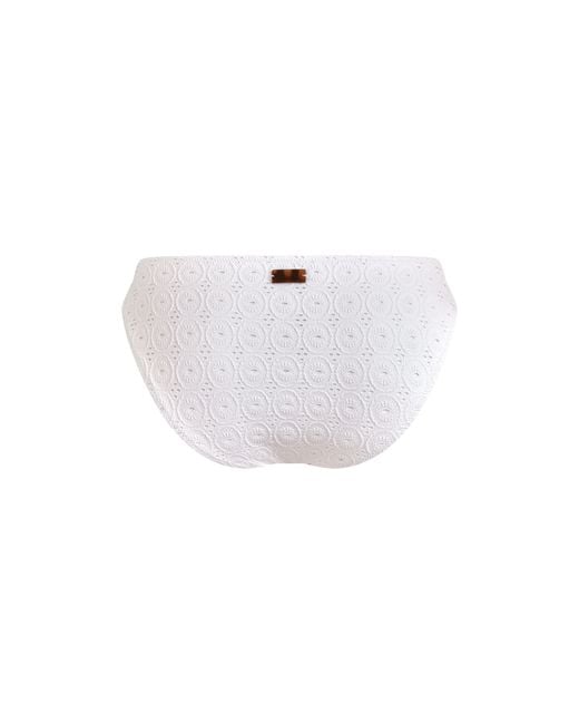 Bas De Maillot De Bain Culotte Midi Femme Broderie Anglaise Vilebrequin en coloris White