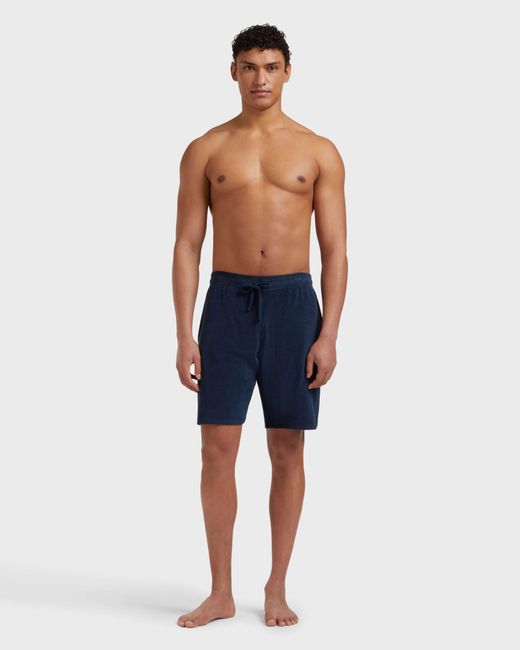 Vilebrequin Blue Terry Bermuda Shorts Solid