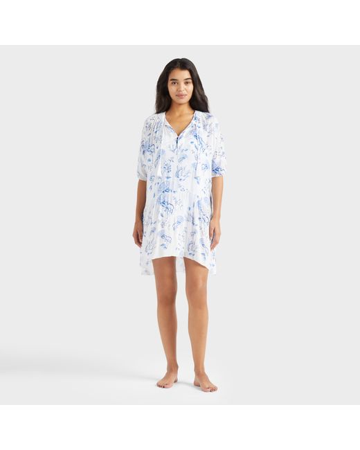 Robe En Viscose Femme Medusa And Shells Vilebrequin en coloris Blue