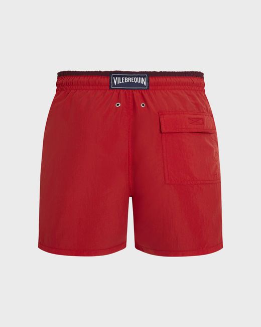 Vilebrequin Red Swim Shorts Bicolor for men