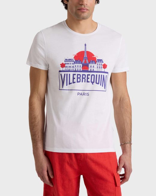 Vilebrequin White Organic Cotton T-Shirt City for men