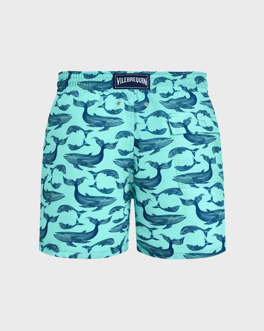 Vilebrequin Blue Swim Shorts Whales for men