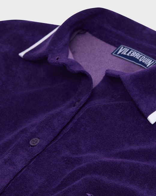 Vilebrequin Blue Terry Polo Solid