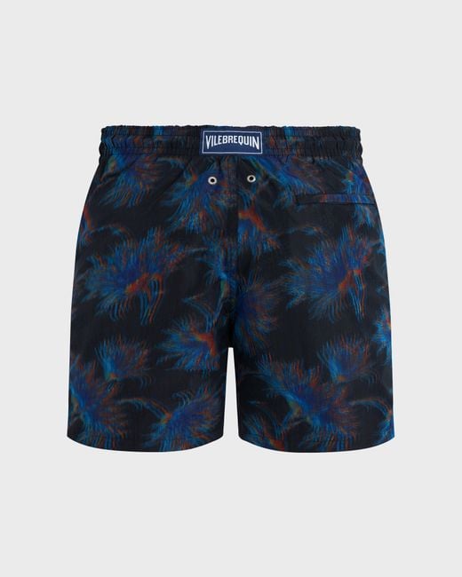 Vilebrequin Blue Silk Swim Shorts Kyoto - X Maison Bucol - Swimwear - Moopea - Black - Size S for men
