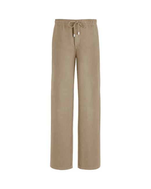 Vilebrequin Natural Linen Pants Solid for men