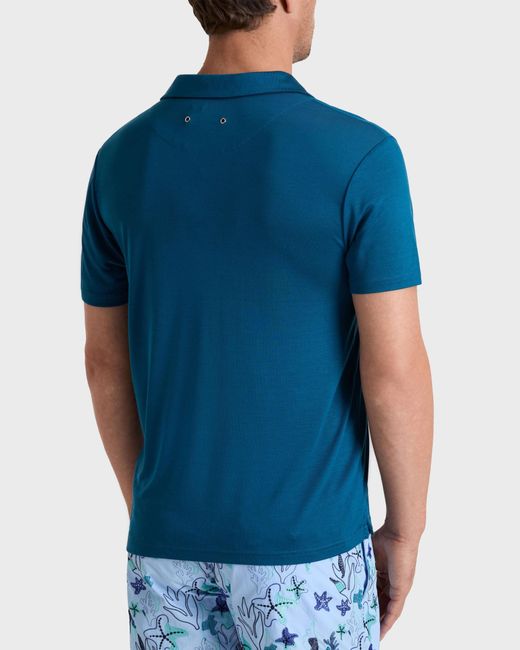 Vilebrequin Blue Polo Shirt Solid for men