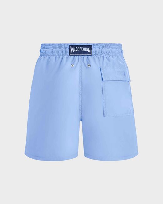 Vilebrequin Blue Swim Shorts Solid for men