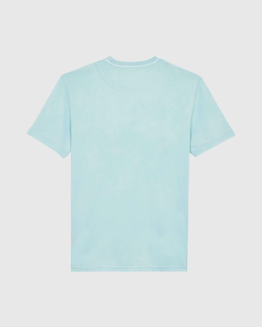 Vilebrequin Blue Solid Organic Cotton T-shirt Natural Colors for men