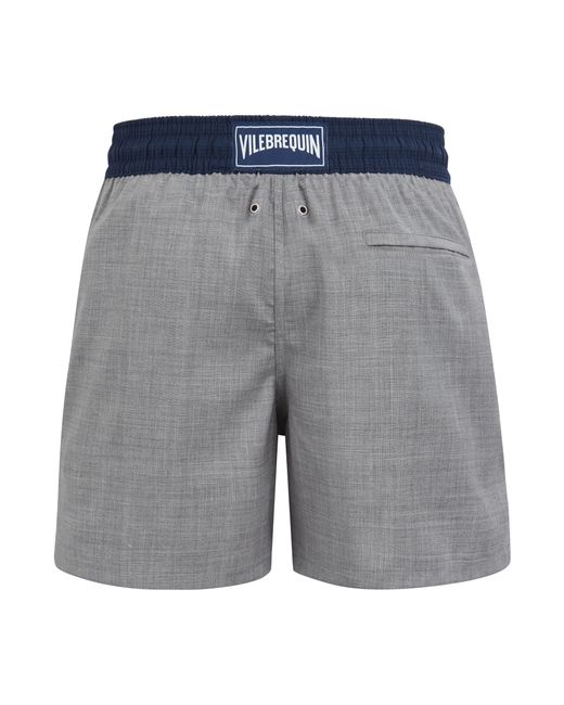 Vilebrequin X The Woolmark Company Super 120' S Badeshorts Aus Wolle Für Herren in Gray für Herren