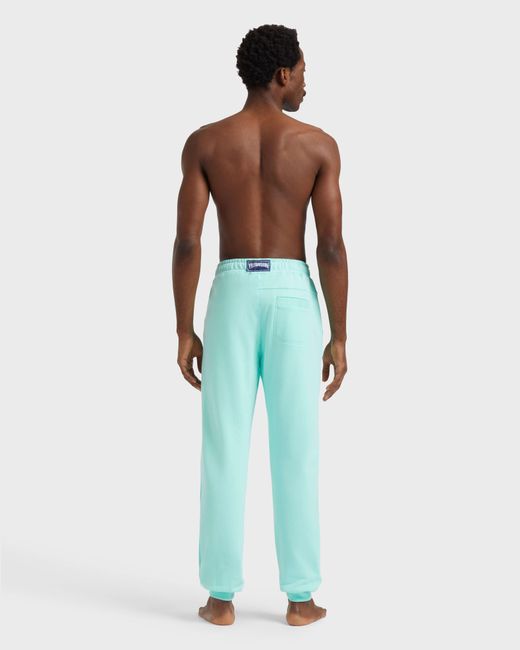Vilebrequin Blue Jogger Cotton Pants Solid for men