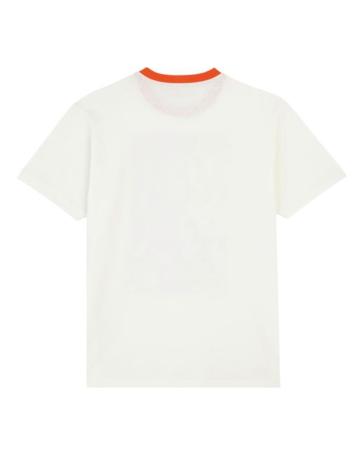 Vilebrequin La Plage From The Sky T-shirt Aus Baumwolle Für Herren in Red für Herren