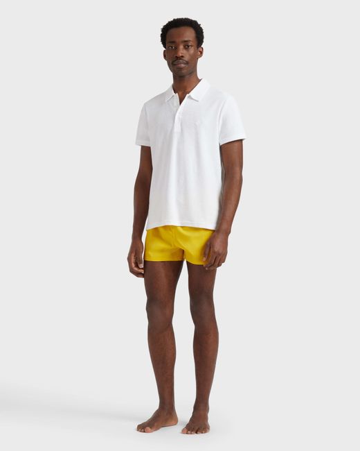Vilebrequin White Solid Terry Polo for men