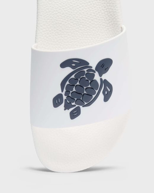 Vilebrequin White Beach Slider Turtle