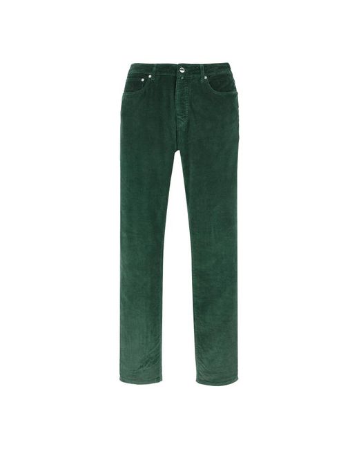 Pantaloni uomo a 5 tasche in velluto a coste 1500 righe - jean - gbetta18 di Vilebrequin in Green da Uomo