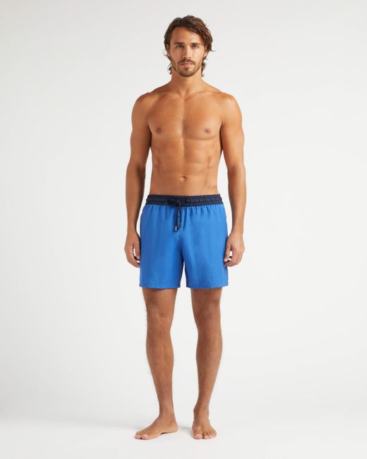 Vilebrequin Blue Merino Wool Super 120's Swim Shorts Bicolor for men