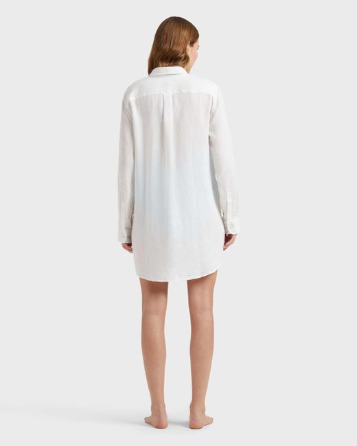 Vilebrequin Linen Shirt Dress Solid - Shirt Dress - Fragance - White - Size Xs