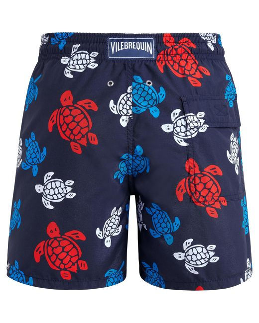 Vilebrequin Blue Swim Shorts Tortues Multicolores for men