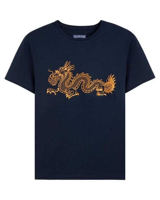 Vilebrequin The Year Of The Dragon T-shirt Aus Baumwolle Für Herren in Blue für Herren
