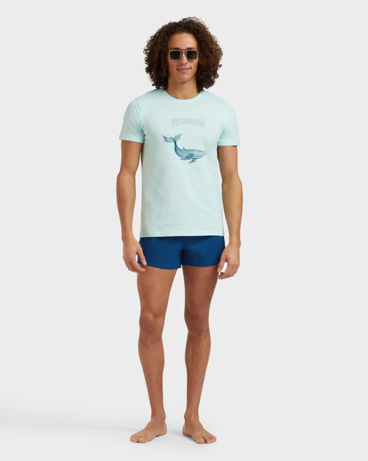 Vilebrequin Blue Swimwear Short And Fitted Stretch Solid for men