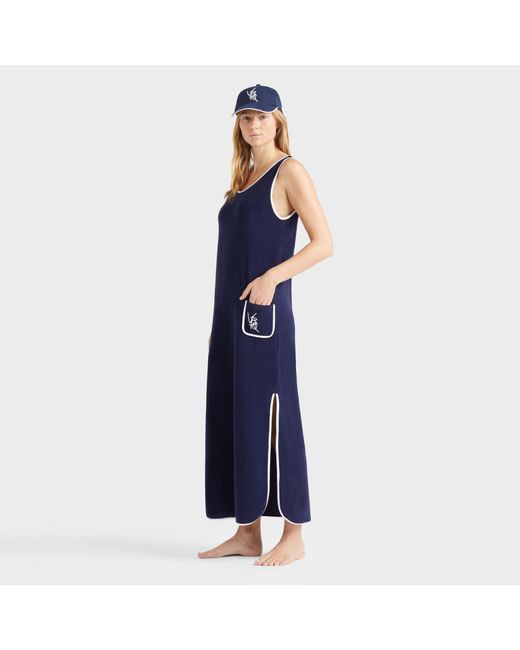 Vilebrequin Blue Linen Cap Vbq Line for men