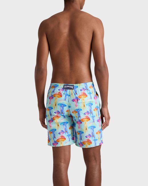 Vilebrequin Blue Long Swim Shorts Medusair for men
