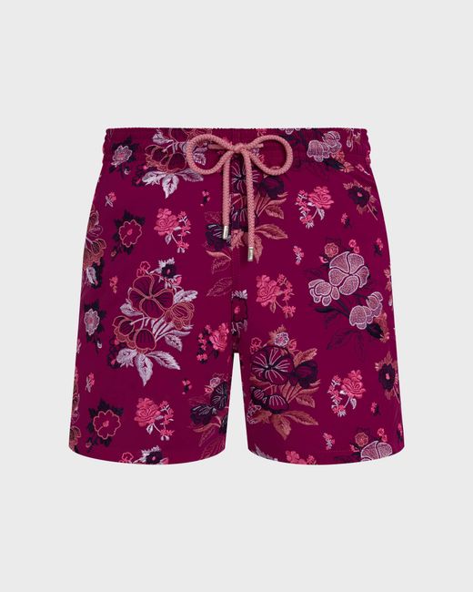 Vilebrequin Swim Shorts Embroidered Flowers for men