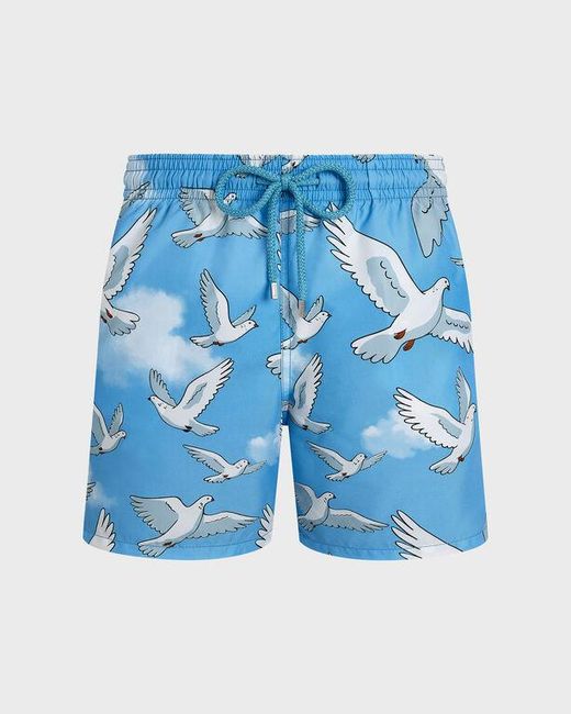 Vilebrequin Swim Trunks Doves - X 3.paradis - Swimwear - Moorea - Blue - Size M for men
