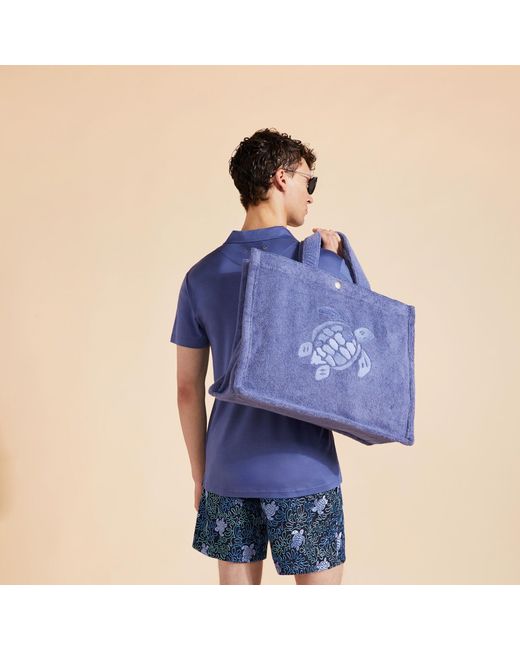 Vilebrequin Blue Terry Beach Bag