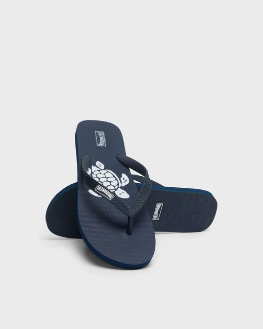 Vilebrequin Beach Flip Flops Turtle - Shoes - Copp - Blue - Size 40/41 for men