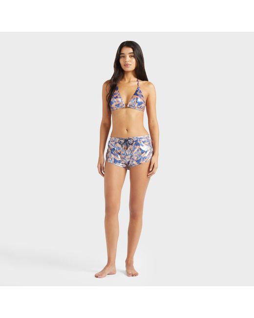 Pantaloncini Mare Donna Disco Butterfly di Vilebrequin in Blue
