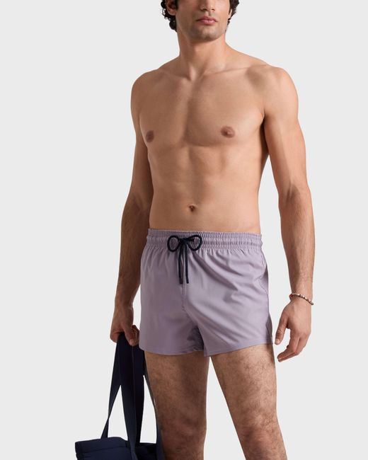 Vilebrequin Blue Swimwear Short And Fitted Stretch Solid for men