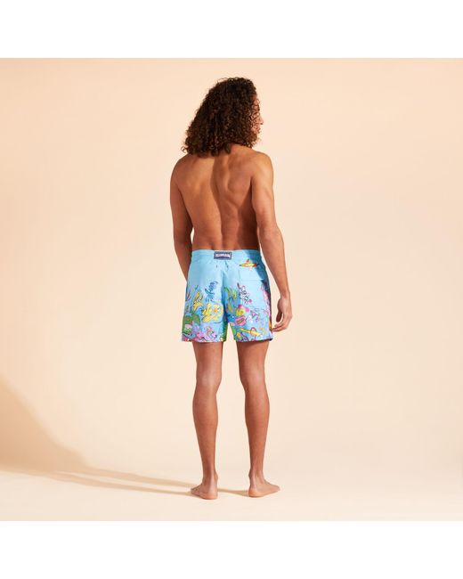 Vilebrequin Blue 360 Swim Trunks Fonds Marins for men